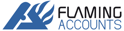 Flaming Accounts - Large Logo Flaming Accounts - Large Logo