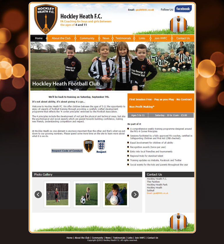 Website - Hockley Heath Football Club