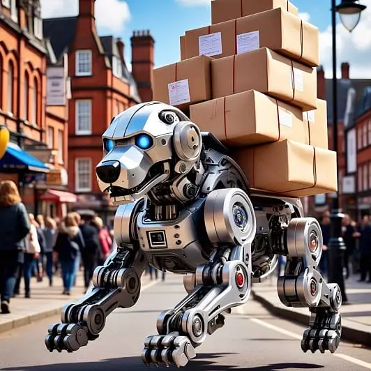 Robot Dog Parcel Delivery Trialled